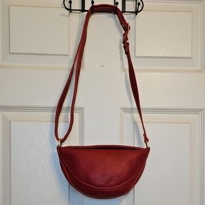 Portland Leather Chili Red Small Koala Crossbody Bag